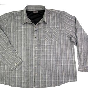 Wrangler Men's Gray Plaid Casual Shirt